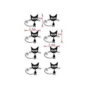 Ferozi Traders Black Cat Waterproof Tattoo