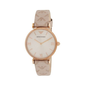 Emporio Armani Analog Leather Women's Watch Pink (AR11126)