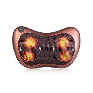 Ferozi Traders PU Leather Electric Neck Massager Pillow - Brown