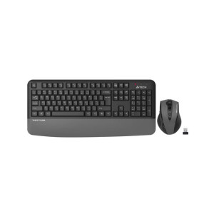 A4Tech Fstyler 2.4G Power Saving Wireless Comfort Desktop Set Grey (FG2500S Plus)