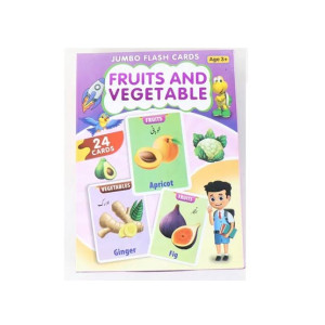 Afreeto Fruits and Vegetables Flash Cards For Kids