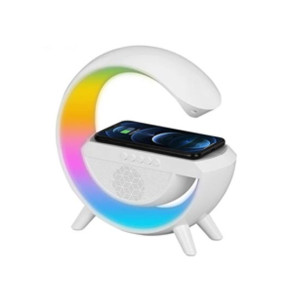G Lamp Smart Bluetooth Speaker with Wireless Fast Charger