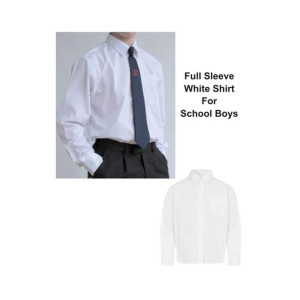 G-Mart 22 Number Full Baazo White Shirt For School Boys
