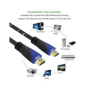 G-Mart HDMI Interface Round Cable Blue - 15M