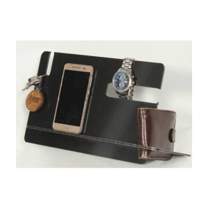 G-Mart Phone Docking Station Hooks Holder Gift For Men - Black