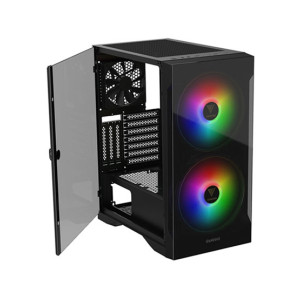 Gamdias Apollo E2 Elite RGB Tempered Glass Mid-Tower Gaming Case Black