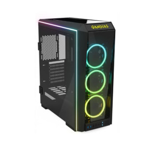 Gamdias Talos P1A RGB Tempered Glass Mid-Tower Gaming Case Black