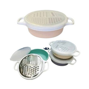 Genshirts 4 In 1 Multi Grater With Case & Plastic Cover