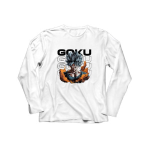 Genteez Goku Digital Printed Full Sleeves T Shirt For Men