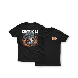 Genteez Goku Front and Back Digital Printed T Shirt For Men