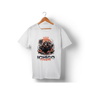 Genteez Ichigo Kurosaki Digital Printed T Shirt For Men