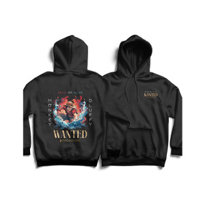 Genteez Monkey D Luffy Digital Printed Pullover Hoodie For Men