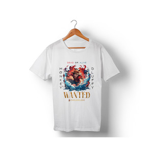 Genteez Monkey D Luffy Digital Printed T Shirt For Men