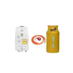 Super Asia Instant Gas Water Heater 10Ltr With BGC 10 KG Fiber Cylender