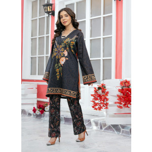 Ahlam Gilded Vine Printed Lawn Kurta Set 2-Piece