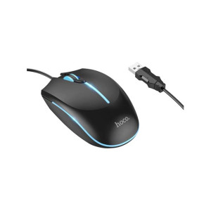 Hoco Wonderful Luminous Gaming Wired Mouse Black (GM37)