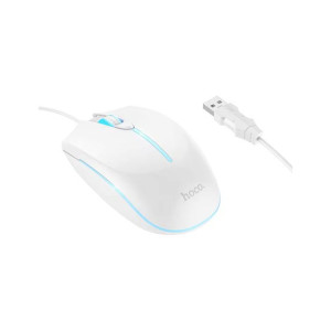 Hoco Wonderful Luminous Gaming Wired Mouse White (GM37)