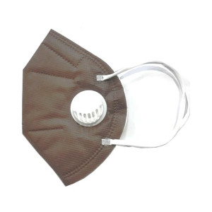 Griffe Communication KN95 Face Mask With Filter Brown
