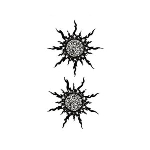 Ferozi Traders Flower Design Temporary Tattoo Sticker