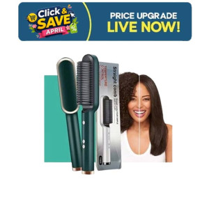 Muzamil Store Curling Hair Brush Straightener