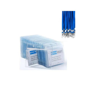 Afreeto Transparent ID Card Holder 5 Pcs