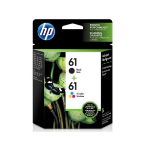 HP 61 Ink Cartridges Black Tri-color (CH561WN, CH562WN) Pack Of 2
