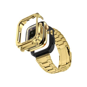 Amband Stainless Steel Apple Watch Band & Case Saturn Gold (AMT-3039)