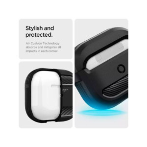 Spigen Rugged Armor Matte Black Case For Apple Airpods 3 (AMT-0739)
