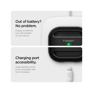 Spigen Rugged Armor Matte Black Case For Apple Airpods 3 (AMT-0739)