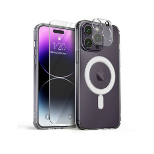 VRS Design Terra Guard Magsafe Crystal Case, Screen & Camera Protector For iPhone 14 Pro Max - Clear (AMT-8117)