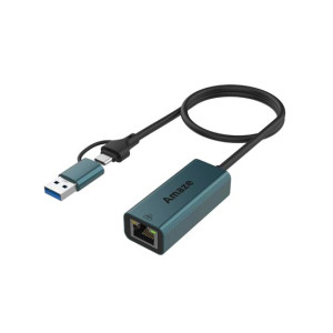 Amaze USB 3.0 + Type - C Ethernet Adapter (A425)