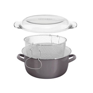 Premier Home Deep Fryer 5L - Grey Enamel (102117)