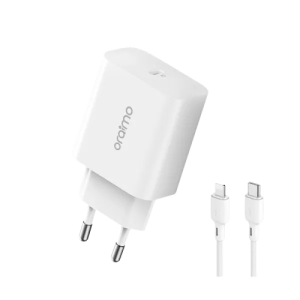 Oraimo Power Cube 20W Fast Charger With Type-C To Lightning Cable White (OCW-E106S+CL55)
