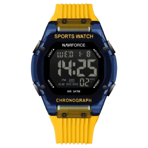 Naviforce Digital Storm Watch For Men Yellow (NF-7113-3)