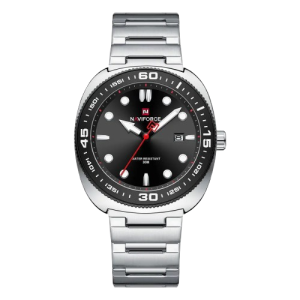 Naviforce Elite Calendar Watch For Men Silver (NF-9250-6)