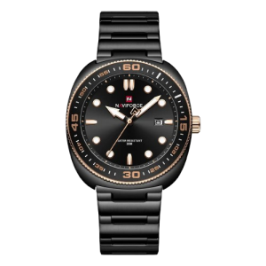 Naviforce Elite Calendar Watch For Men Black (NF-9250-2)