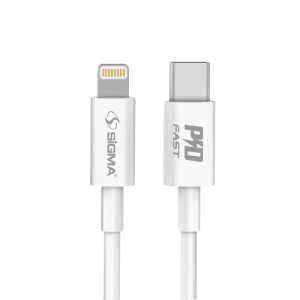 Sigma 20W Fast Charging PD2 Cable - White
