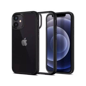 Spigen Ultra Hybrid TPU + PC Case For iPhone 12 Mini Matte Black (ACS01746)