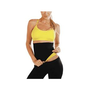 Muzamil Store Hot Shaper Belt Waist Trimming Belt - Black