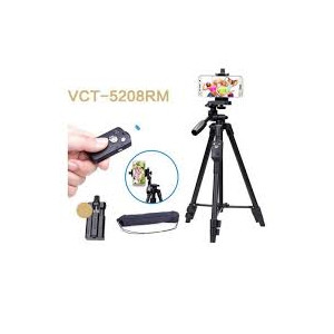 Muzamil Store Tripod with Bluetooth & Mobile Holder - Black