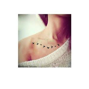Muzamil Store Waterproof Temporary Tattoo Sticker fly birds