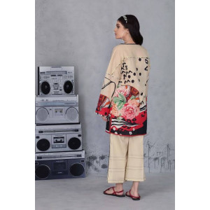 The Attire Gallery Printed Unstitched Suit 2 Pcs (0002)