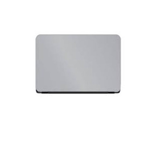 Muzamil Store Universal Laptop Back Skin Matte Texture - Silver