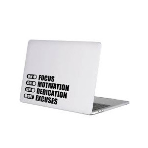Motivation Quote Switch Vinyl Decal Laptop Sticker