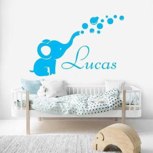 Kids Room Cute Elephant Wall Stickers
