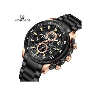 Naviforce Chronotitan Watch For Men Black (NF-8047-4)