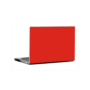 Muzamil Store Universal Laptop Back Skin Matte Texture - Red