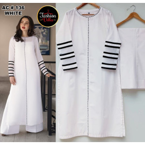 ZamZam 2pc Long Shirt With Trouser For Women (AC-136)