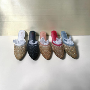 US Collection Women's Embroidered Khussa Mules - 6 Pair Set