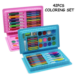 Asandukan Multi Colour Set With Button Box For Kids - 42 Pcs Kit